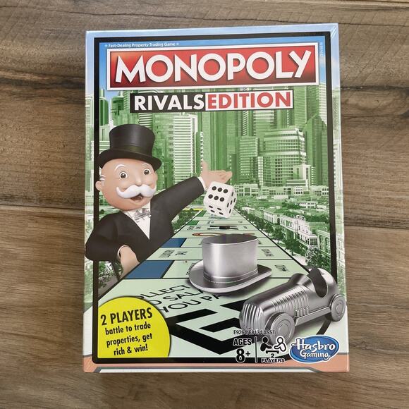 Hasbro Other - NEW Monopoly Rivals Edition Board Game 2 Players Ages 8+